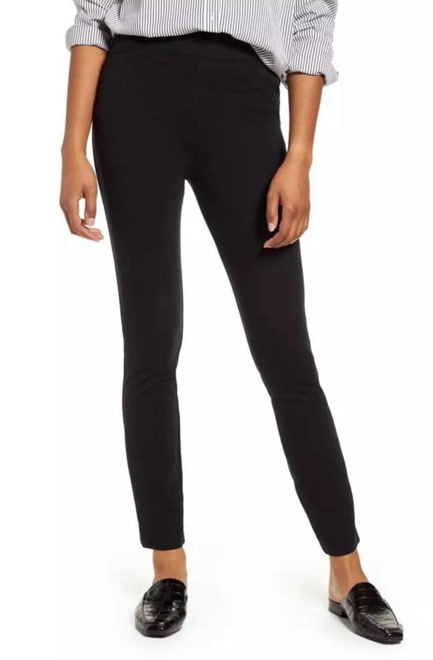 Spanx Ankle Pull On Pants Size M Medium Black